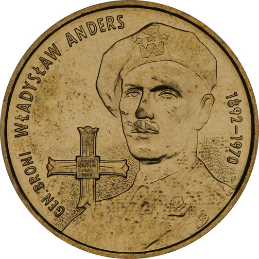 2 zł Generał broni Władysław Anders (1892-1970)