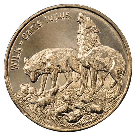 2 zł Wilk (łac. Canis lupus)